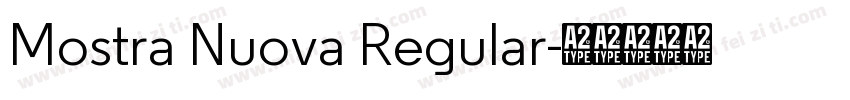 Mostra Nuova Regular字体转换